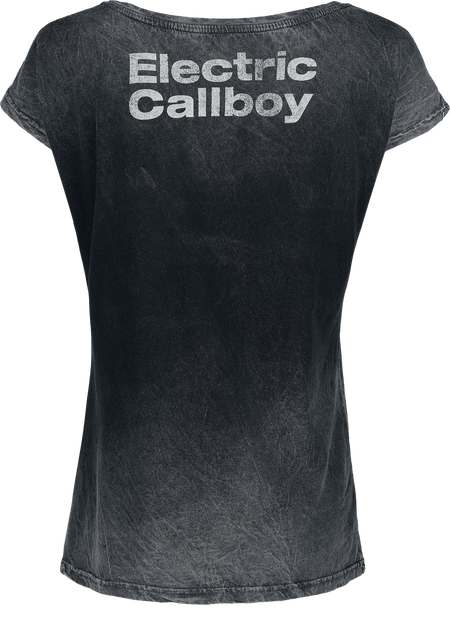 T-Shirt Manches courtes  de Electric Callboy - Choo Choo - S à XXL - pour Femme - gris - Electric Callboy - View 2