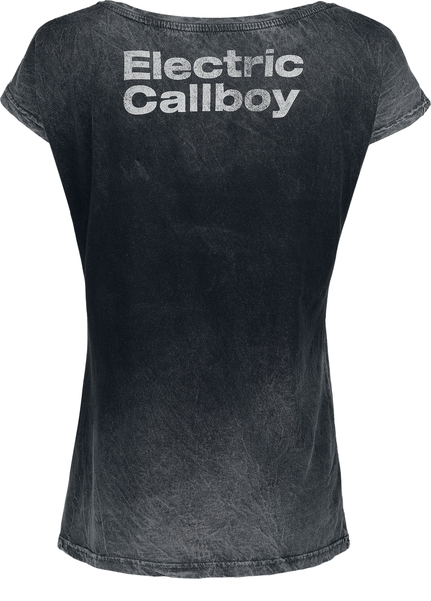 T-Shirt Manches courtes  de Electric Callboy - Choo Choo - S à XXL - pour Femme - gris - Electric Callboy - View 2