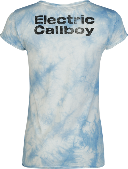 T-Shirt Manches courtes  de Electric Callboy - Fuck Boi - S à XXL - pour Femme - bleu/blanc - Electric Callboy - View 2