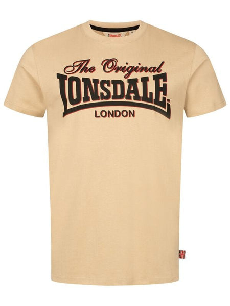 T-Shirt Manches courtes  de Lonsdale London - COTHA - S à XXL - pour Homme - beige - Lonsdale London