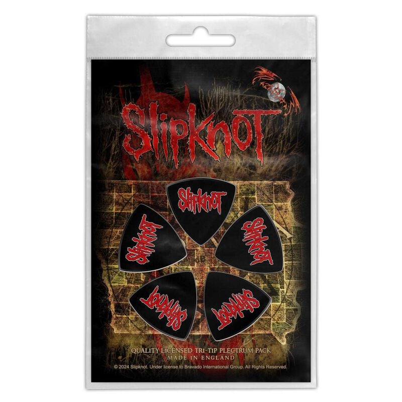 Lot de médiators  de Slipknot - Logo - pour Indifférent - multicolore - Slipknot