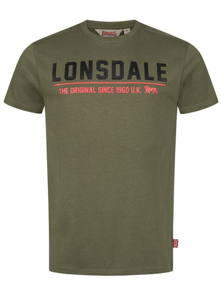 T-Shirt Manches courtes  de Lonsdale London - CRANTOCK - S à M - pour Homme - olive - Lonsdale London