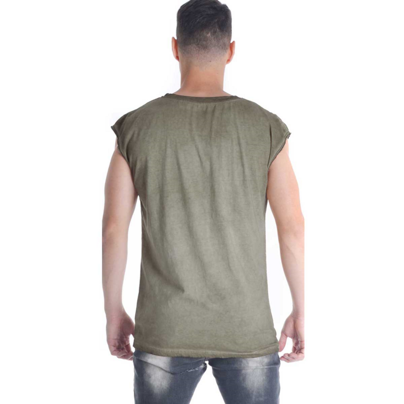 T-Shirt Manches courtes  de Outer Vision - Xavi - Haut - S à XXL - pour Homme - olive - Outer Vision - View 2