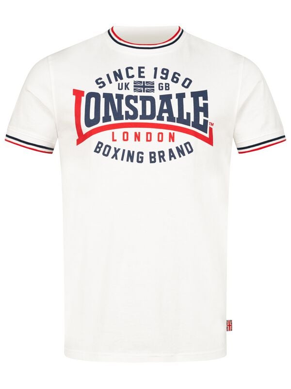 T-Shirt Manches courtes  de Lonsdale London - GAVRENE - S à 3XL - pour Homme - blanc - Lonsdale London