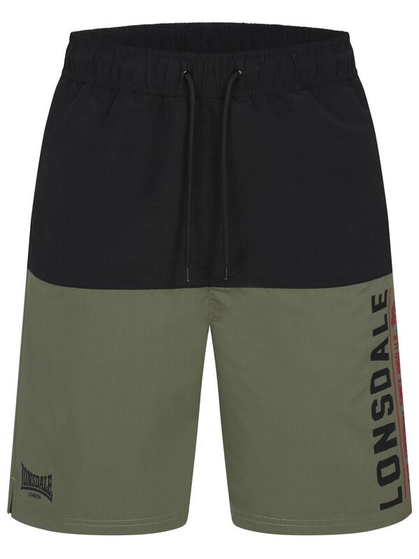 Short  de Lonsdale London - HAYLING - S à M - pour Homme - olive/noir - Lonsdale London