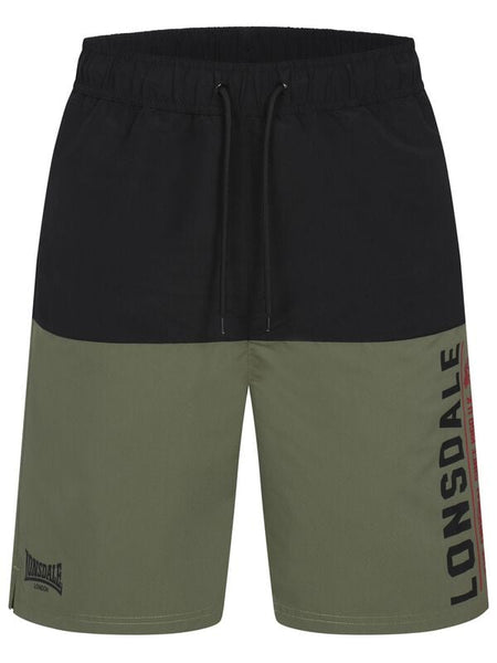 Short  de Lonsdale London - HAYLING - S à M - pour Homme - olive/noir - Lonsdale London