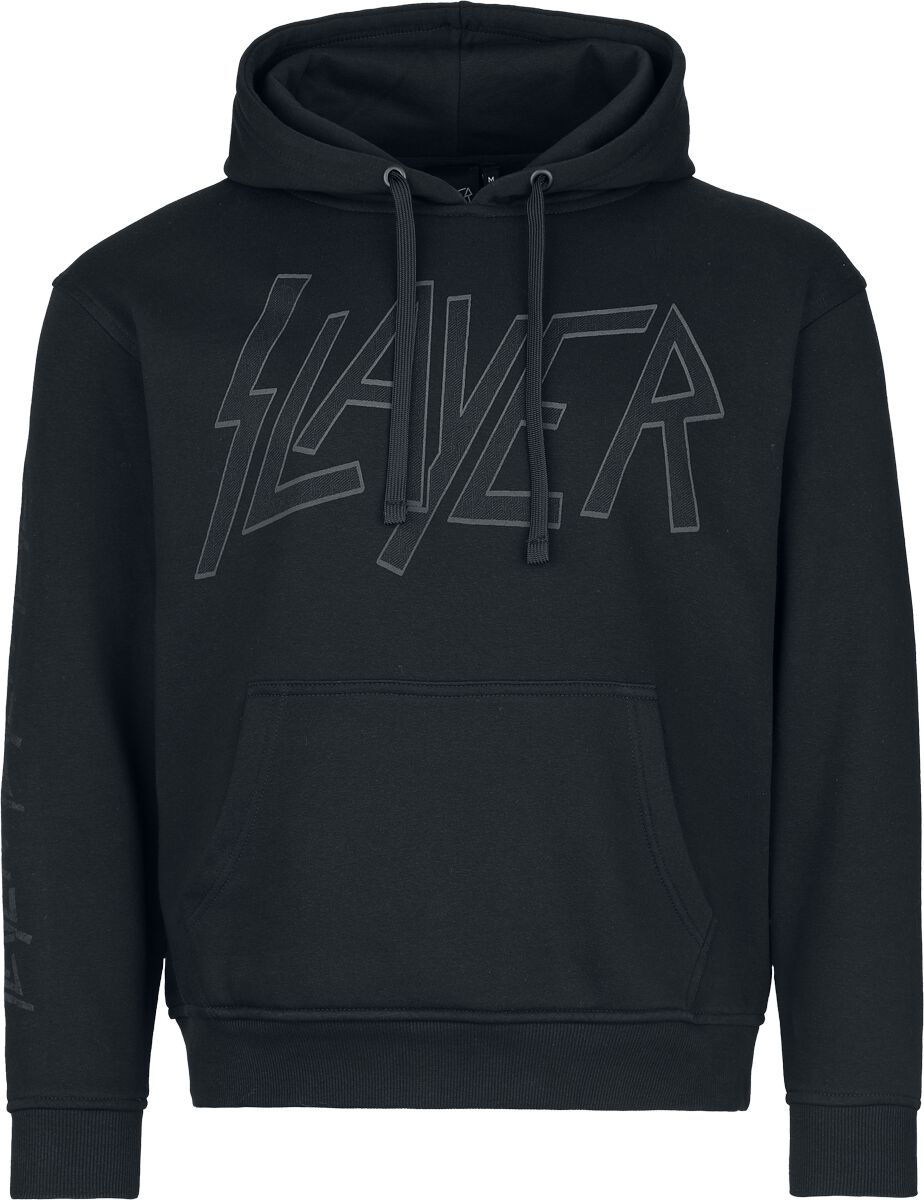 Sweat-shirt à capuche  de Slayer - Skull - S à L - pour Homme - noir - Slayer