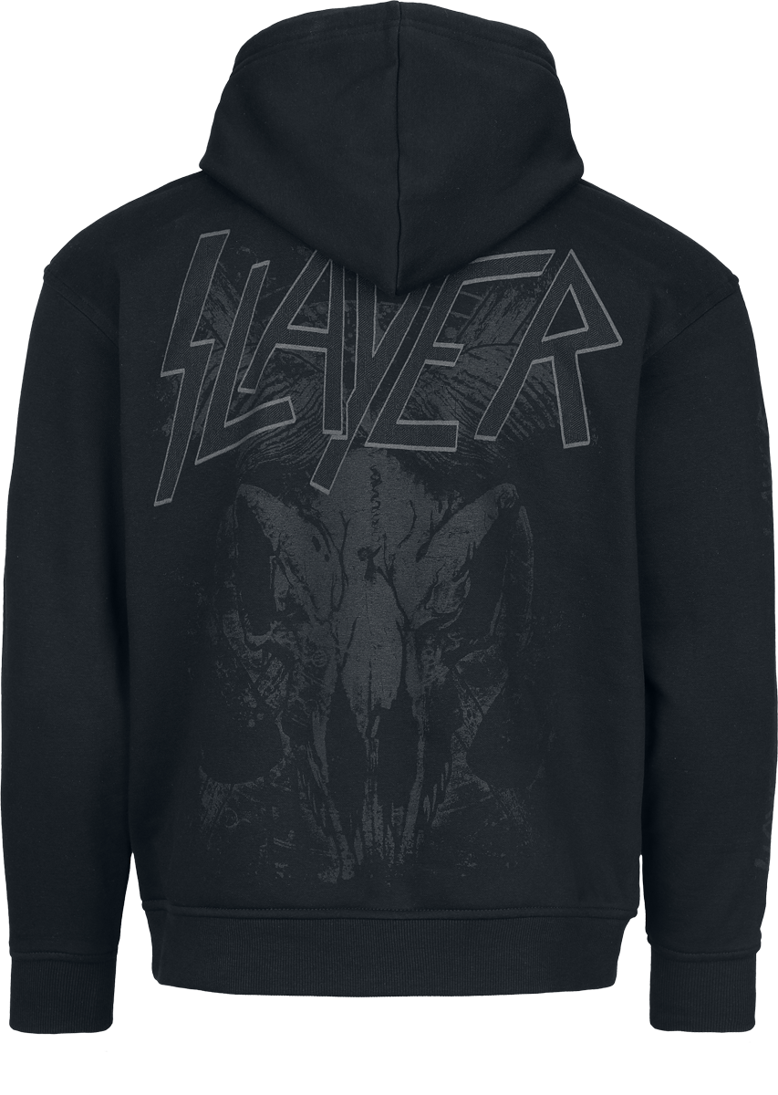 Sweat-shirt à capuche  de Slayer - Skull - S à L - pour Homme - noir - Slayer - View 2