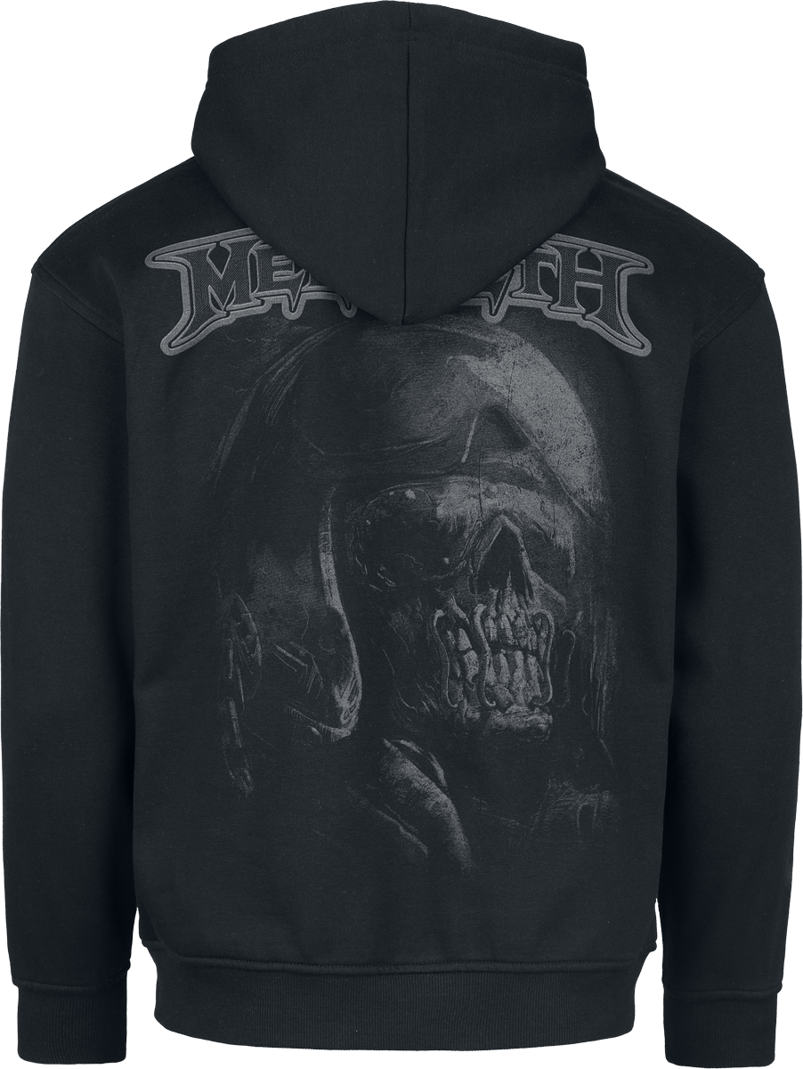 Sweat-shirt à capuche  de Megadeth - Skull - S à XXL - pour Homme - noir - Megadeth - View 2