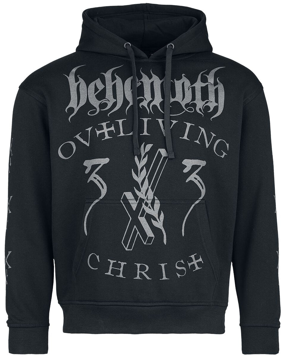 Sweat-shirt à capuche  de Behemoth - Living Christ Silver - S à XXL - pour Homme - noir - Behemoth