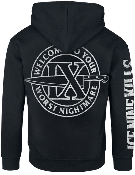 Sweat-shirt à capuche  de Ice Nine Kills - Worst Nightmare - S à XXL - pour Homme - noir - Ice Nine Kills - View 2