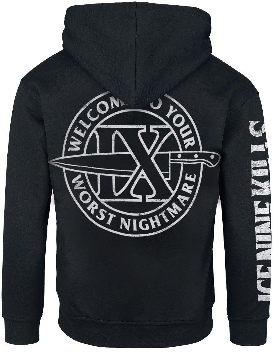 Sweat-shirt à capuche  de Ice Nine Kills - Worst Nightmare - S à XXL - pour Homme - noir - Ice Nine Kills - View 2