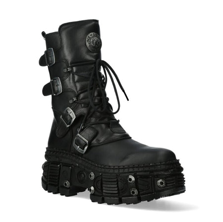 Bottes Gothic de New Rock - M-WALL373-S11 - EU42 à EU47 - pour Unisexe - noir - New Rock