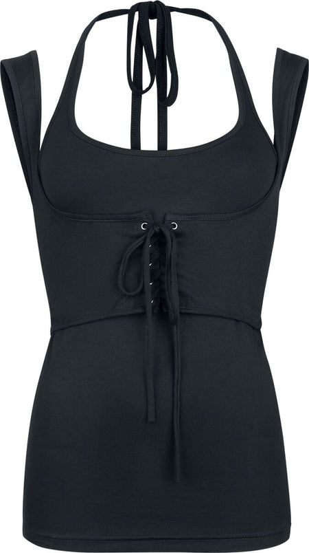 Top Gothic de Gothicana by EMP - M à L - pour Femme - noir - Gothicana by EMP