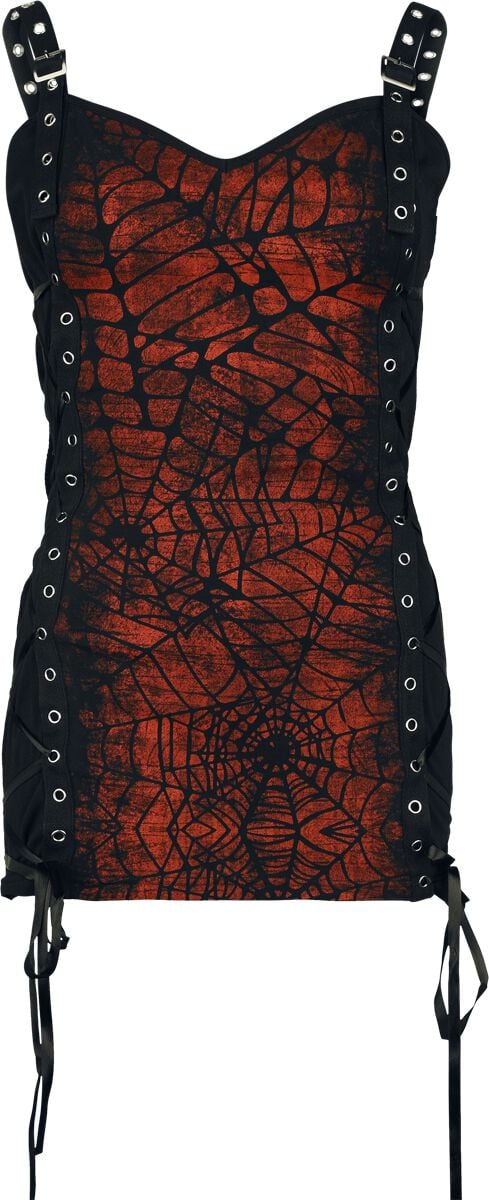 Top Gothic de Gothicana by EMP - Toile d'Araignée - Haut - S à XXL - pour Femme - noir - Gothicana by EMP