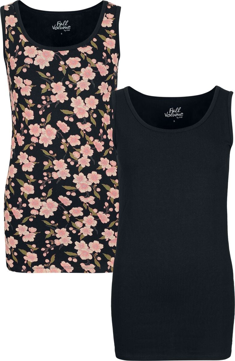 Top  de Full Volume by EMP - Double Pack - S à XXL - pour Femme - noir - Full Volume by EMP