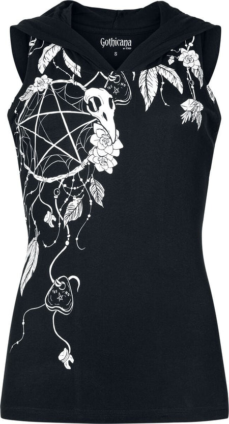 Top  de Gothicana by EMP - S à XXL - pour Femme - noir - Gothicana by EMP
