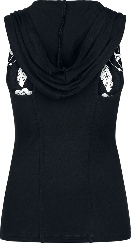 Top  de Gothicana by EMP - S à XXL - pour Femme - noir - Gothicana by EMP - View 2