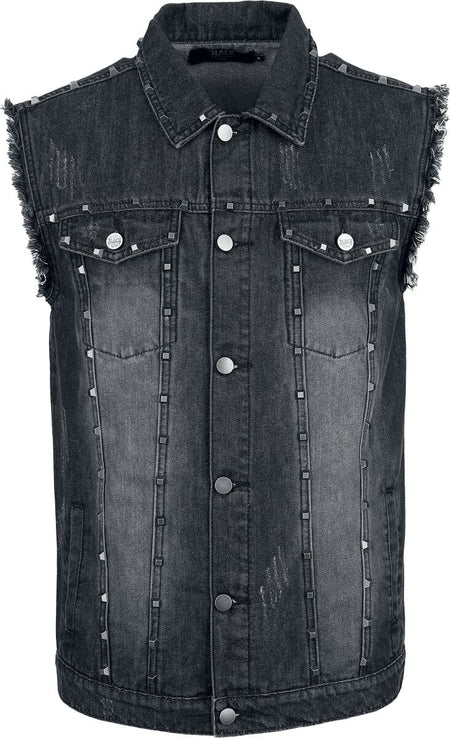 Veste  de Black Premium by EMP - Vest with pyramid studs - S à XXL - pour Homme - noir - Black Premium by EMP