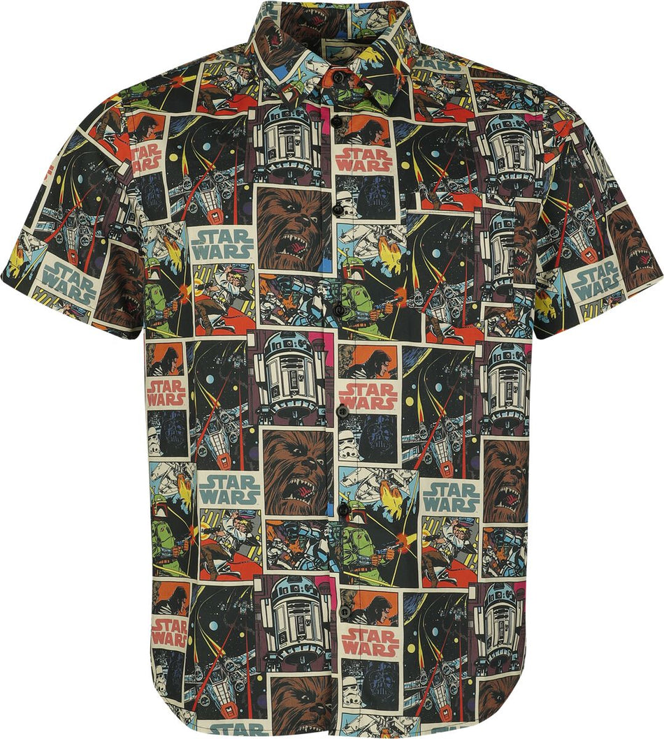 Chemise manches courtes Disney de Star Wars - Retro Comic - M à XXL - pour Homme - multicolore - Star Wars