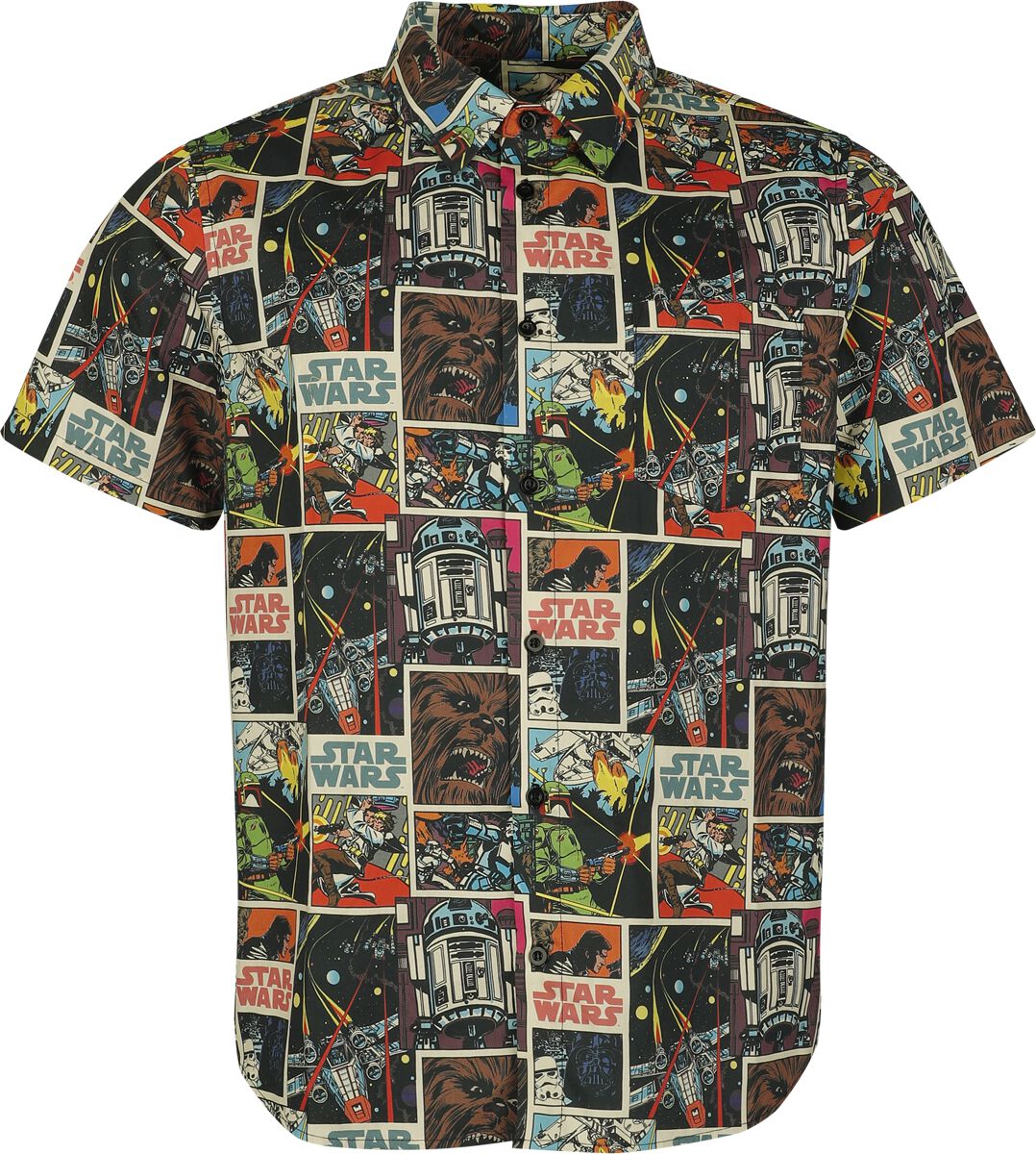 Chemise manches courtes Disney de Star Wars - Retro Comic - M à XXL - pour Homme - multicolore - Star Wars