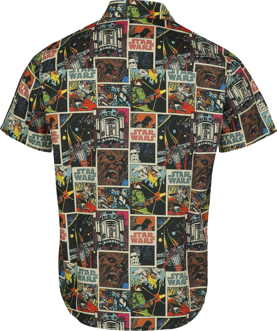 Chemise manches courtes Disney de Star Wars - Retro Comic - M à XXL - pour Homme - multicolore - Star Wars - View 2