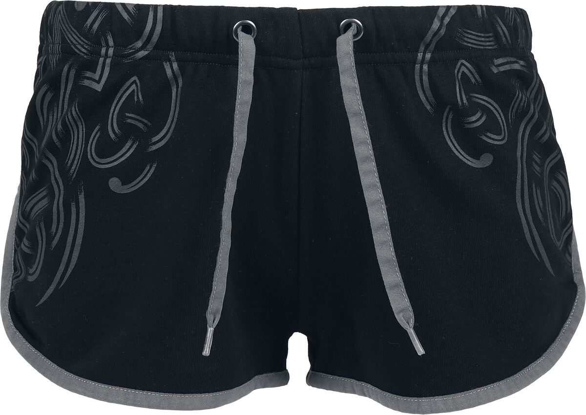 Short  de Black Premium by EMP - Shorts with Knot Print - S à XXL - pour Femme - noir - Black Premium by EMP