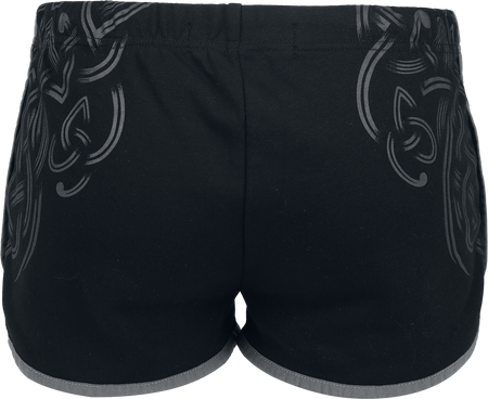 Short  de Black Premium by EMP - Shorts with Knot Print - S à XXL - pour Femme - noir - Black Premium by EMP - View 2