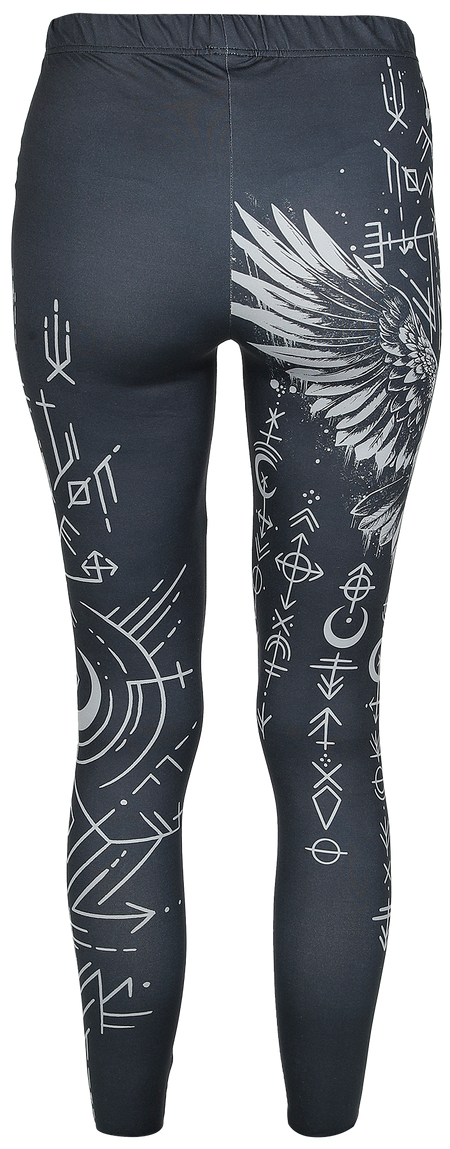 Legging  de Black Premium by EMP - Leggings Impirmé Intégral - S à XXL - pour Femme - noir - Black Premium by EMP - View 2