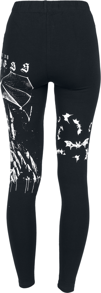Legging  de Gothicana by EMP - Leggings impirmé intégral - S à M - pour Femme - noir - Gothicana by EMP - View 2