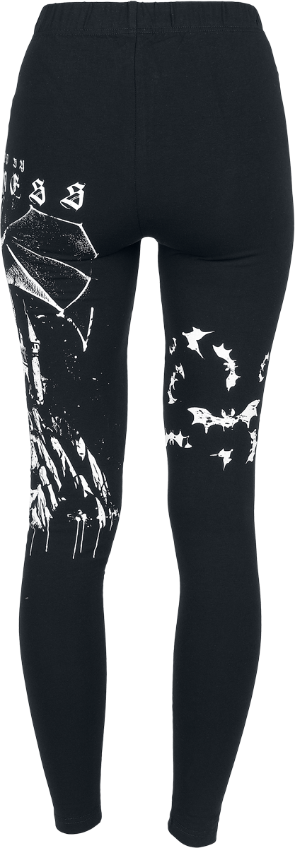 Legging  de Gothicana by EMP - Leggings impirmé intégral - S à M - pour Femme - noir - Gothicana by EMP - View 2