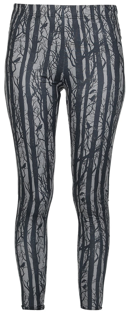 Legging  de Gothicana by EMP - Leggings impirmé intégral - S à XXL - pour Femme - noir - Gothicana by EMP