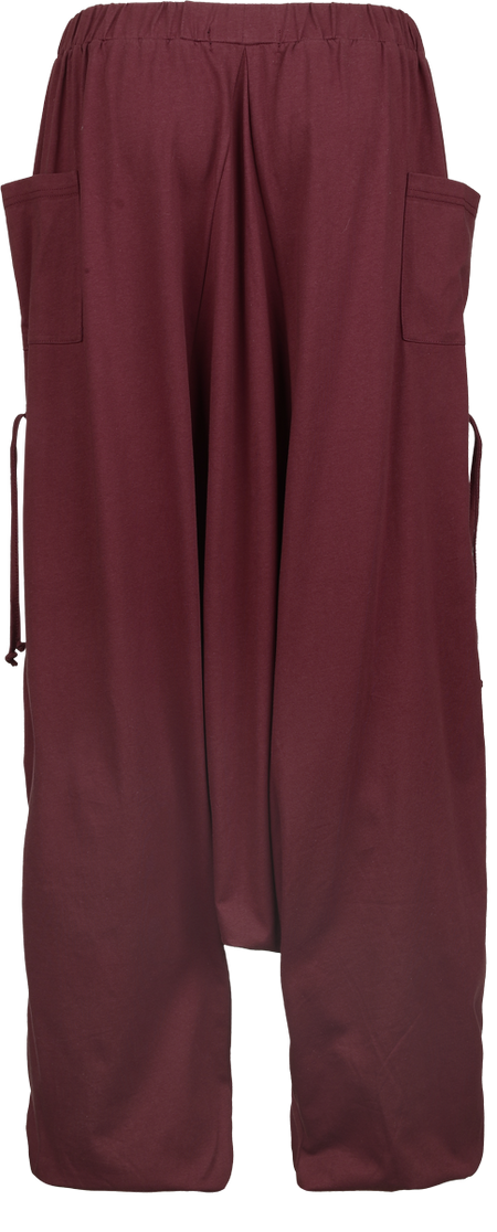 Pantalon en toile  de RED by EMP - Pantalon Harem - S-XL à XXL-5XL - pour Femme - lie-de-vin - RED by EMP - View 2