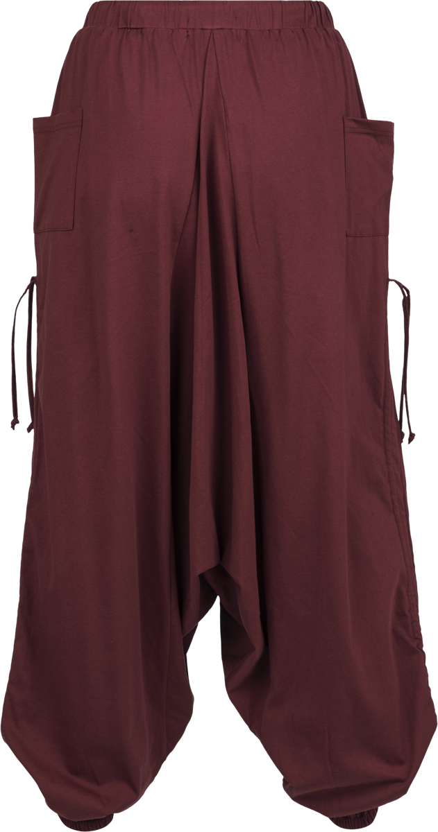 Pantalon en toile  de RED by EMP - Pantalon Harem - S-XL à XXL-5XL - pour Femme - lie-de-vin - RED by EMP - View 2