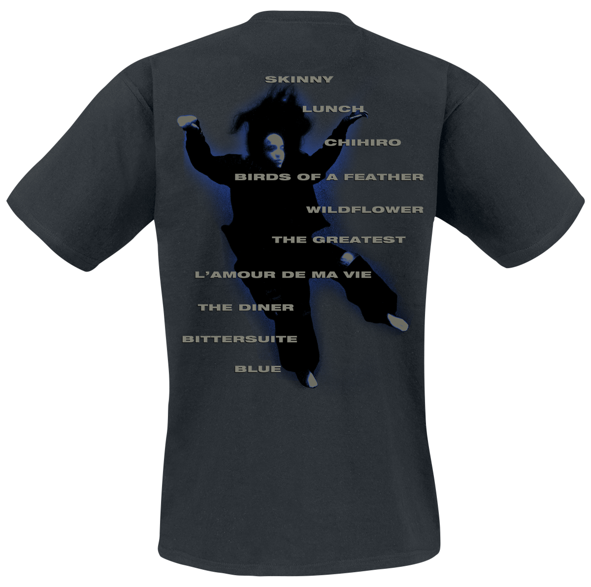 T-Shirt Manches courtes  de Billie Eilish - HMHAS Tracklist - S à XL - pour Homme - noir - Billie Eilish - View 2