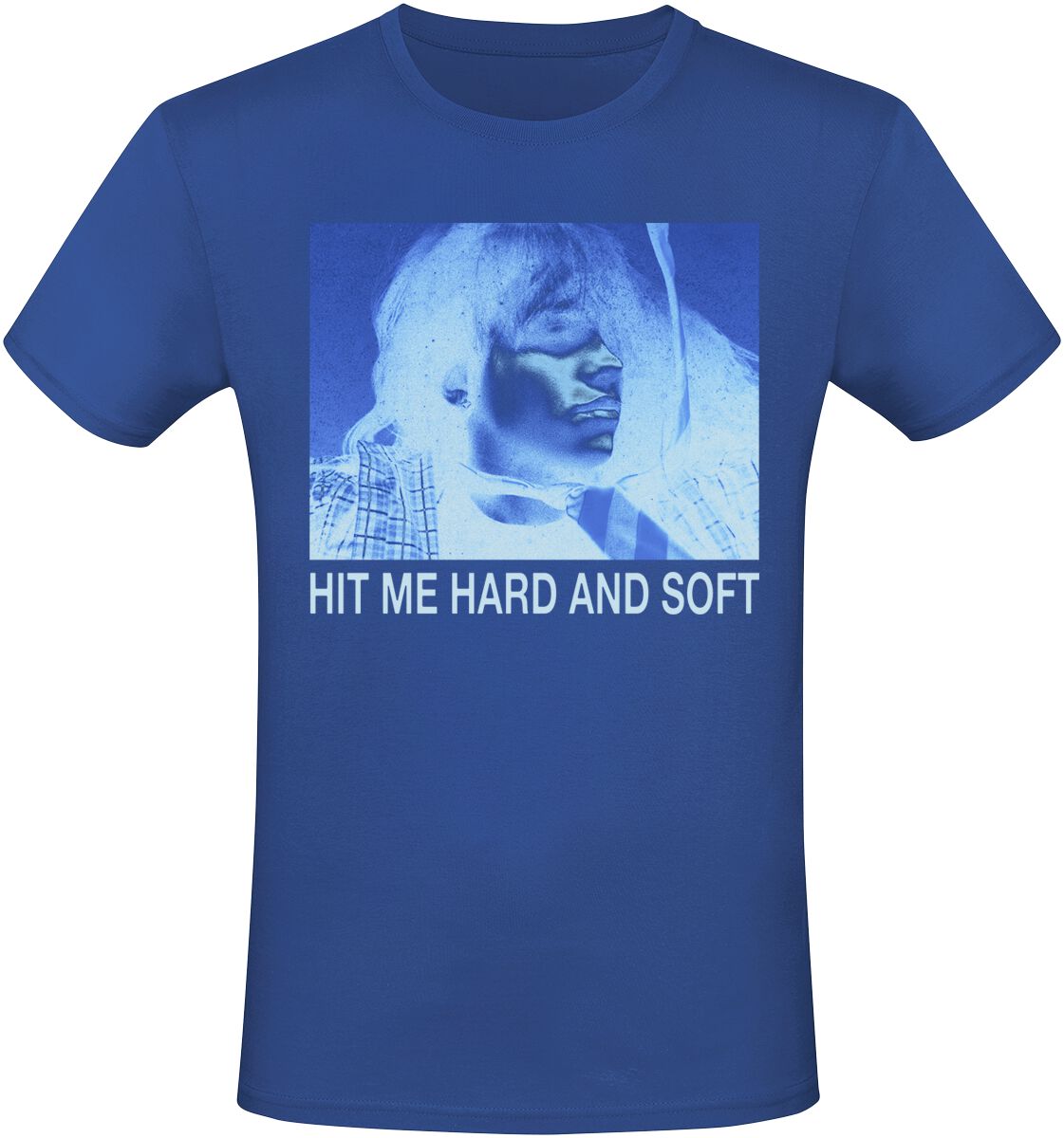 T-Shirt Manches courtes  de Billie Eilish - HMHAS Gradient Portrait - S à XXL - pour Homme - bleu - Billie Eilish