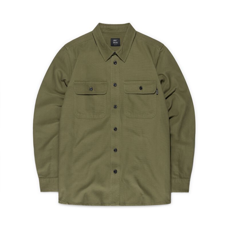 Chemise manches longues  de Vintage Industries - Baron Shirt - S à M - pour Homme - olive - Vintage Industries