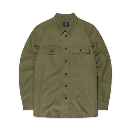 Chemise manches longues  de Vintage Industries - Baron Shirt - S à M - pour Homme - olive - Vintage Industries