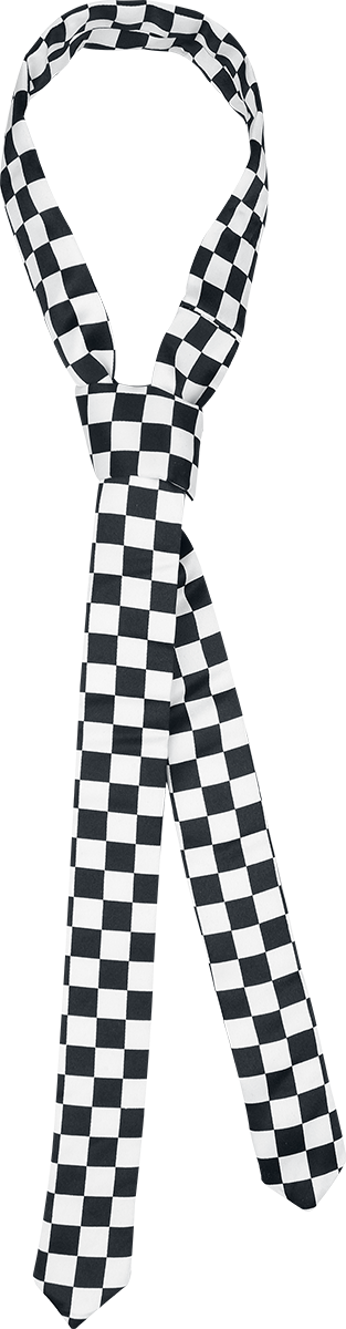 Cravate  de Rock Daddy - Rock Daddy - Cravate Fine Motif Damier - pour Unisexe - noir/blanc - Rock Daddy - View 2