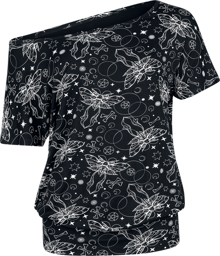 T-Shirt Manches courtes Gothic de Gothicana by EMP - S à XXL - pour Femme - noir - Gothicana by EMP - View 2