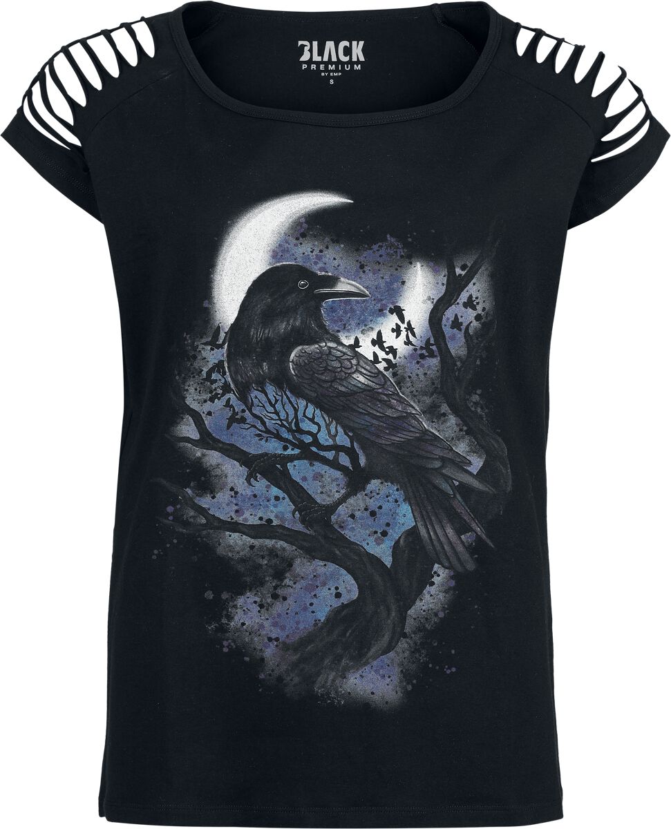 T-Shirt Manches courtes  de Black Premium by EMP - S à XXL - pour Femme - noir - Black Premium by EMP