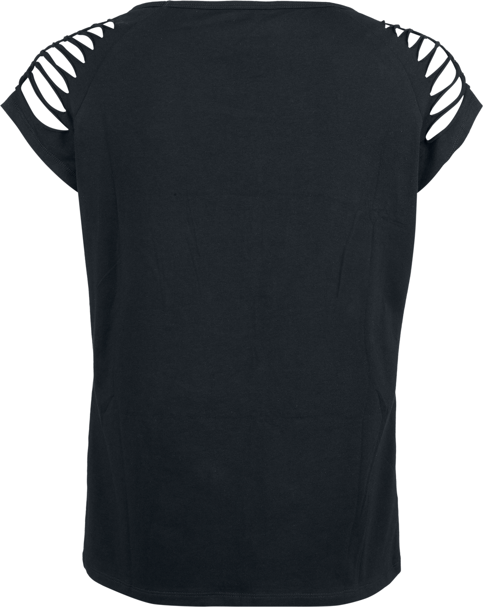 T-Shirt Manches courtes  de Black Premium by EMP - S à XXL - pour Femme - noir - Black Premium by EMP - View 2