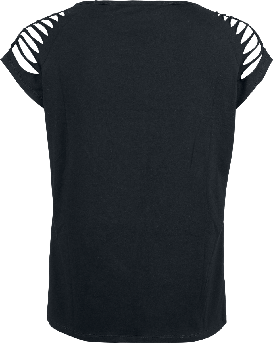 T-Shirt Manches courtes  de Black Premium by EMP - S à XXL - pour Femme - noir - Black Premium by EMP - View 2