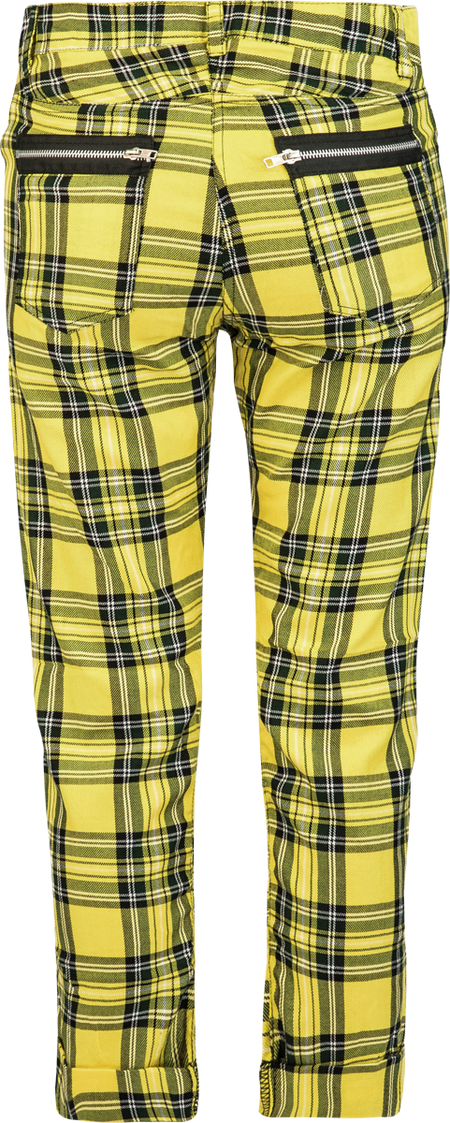 Pantalon en toile Gothic de Chemical Black - Xylia - Pantalon - W28L32 à W30L32 - pour Femme - noir/jaune - Chemical Black - View 2