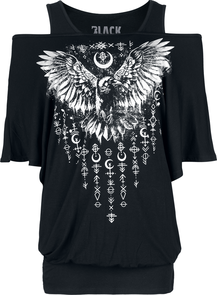 T-Shirt Manches courtes  de Black Premium by EMP - T-Shirt & Débardeur - Lot de 2 - S à XXL - pour Femme - noir - Black Premium by EMP - View 2