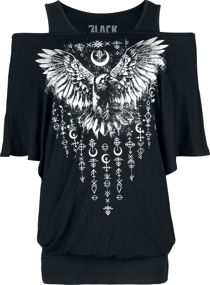 T-Shirt Manches courtes  de Black Premium by EMP - T-Shirt & Débardeur - Lot de 2 - S à XXL - pour Femme - noir - Black Premium by EMP - View 2