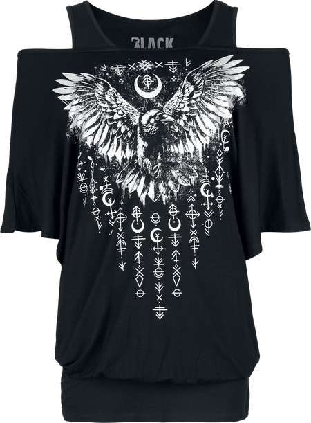 T-Shirt Manches courtes  de Black Premium by EMP - T-Shirt & Débardeur - Lot de 2 - S à XXL - pour Femme - noir - Black Premium by EMP - View 2