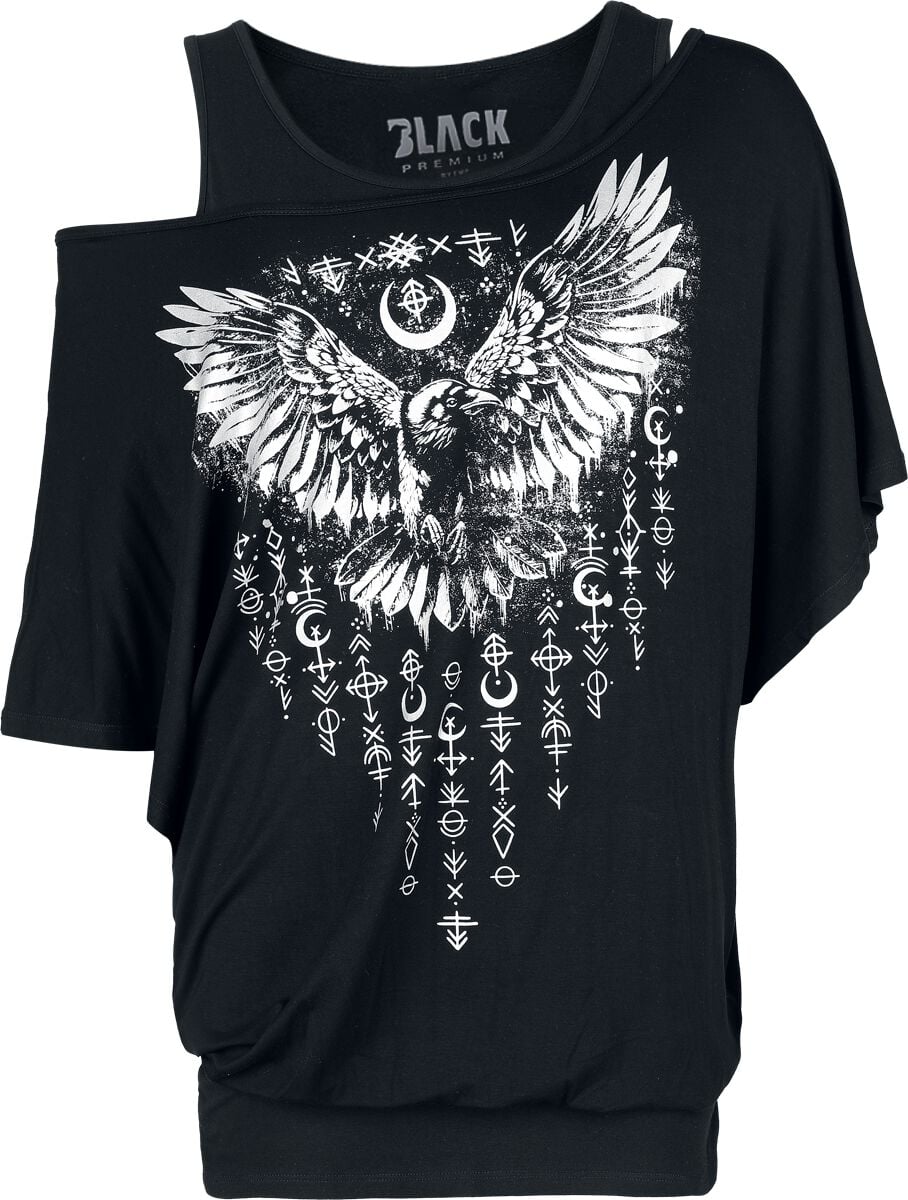 T-Shirt Manches courtes  de Black Premium by EMP - T-Shirt & Débardeur - Lot de 2 - S à XXL - pour Femme - noir - Black Premium by EMP
