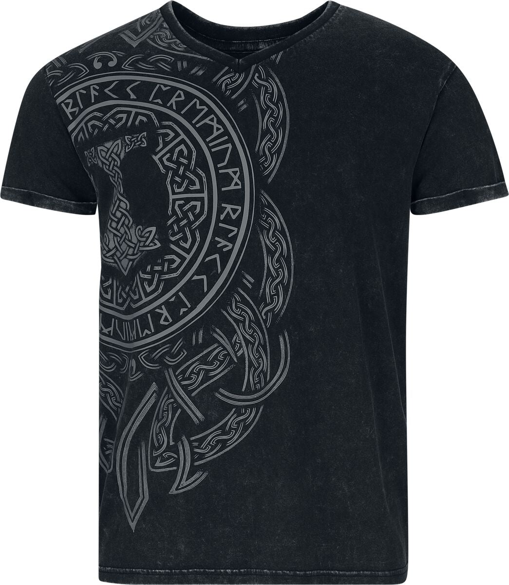 T-Shirt Manches courtes  de Black Premium by EMP - Runes Nordiques - T-Shirt - M à XXL - pour Homme - noir - Black Premium by EMP
