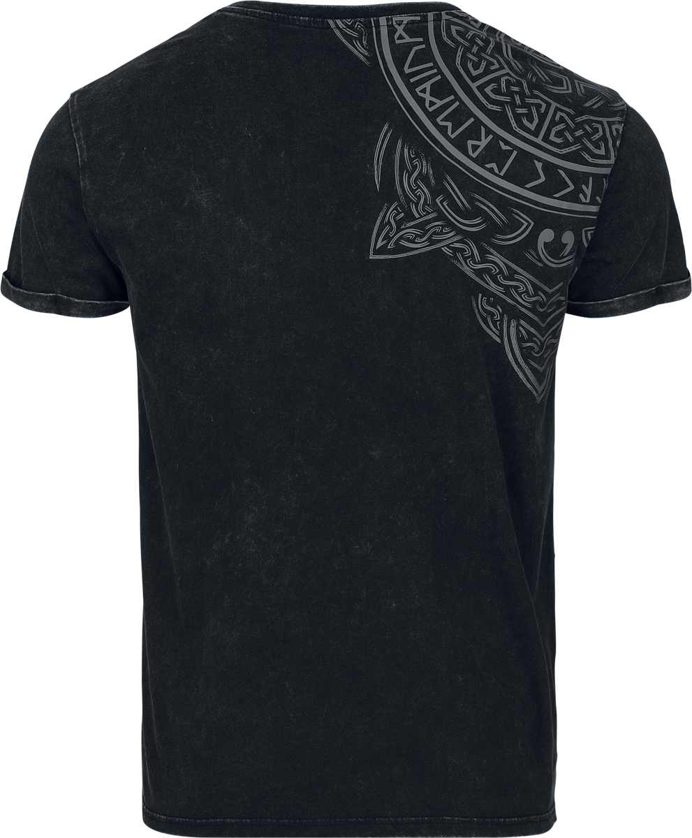 T-Shirt Manches courtes  de Black Premium by EMP - Runes Nordiques - T-Shirt - M à XXL - pour Homme - noir - Black Premium by EMP - View 2